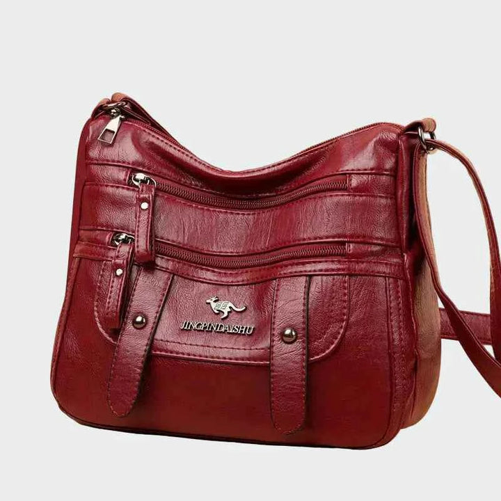 Elegant læderhåndbagage