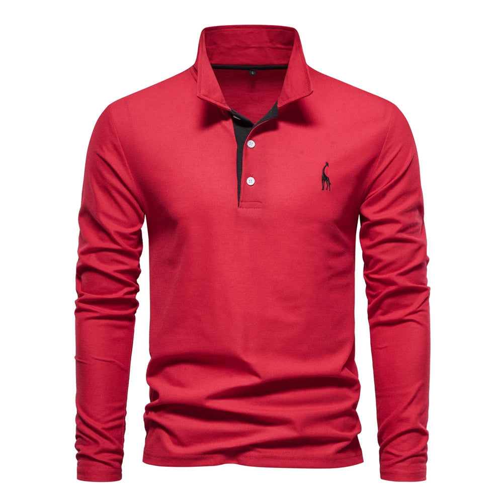 Casual Langærmet Polo Shirt
