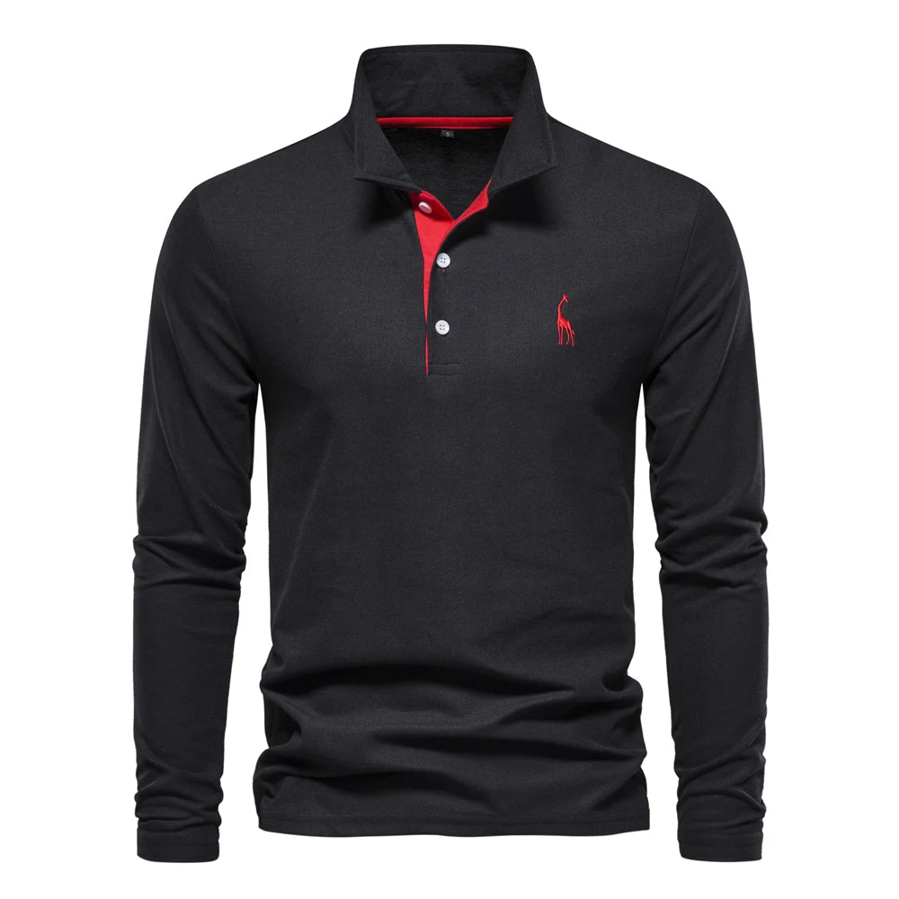 Casual Langærmet Polo Shirt