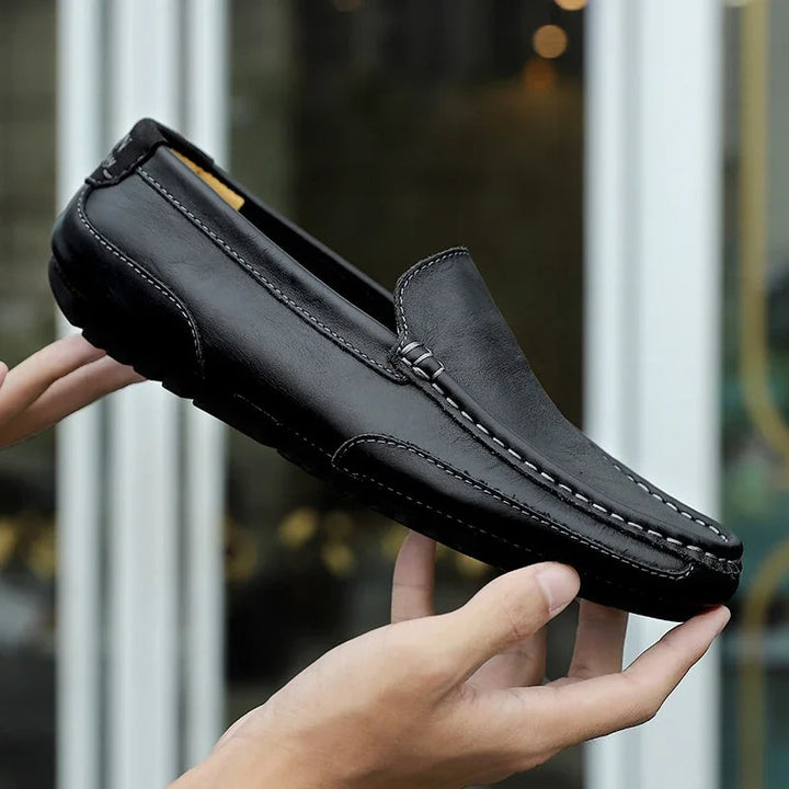 Vintage Læder Loafers