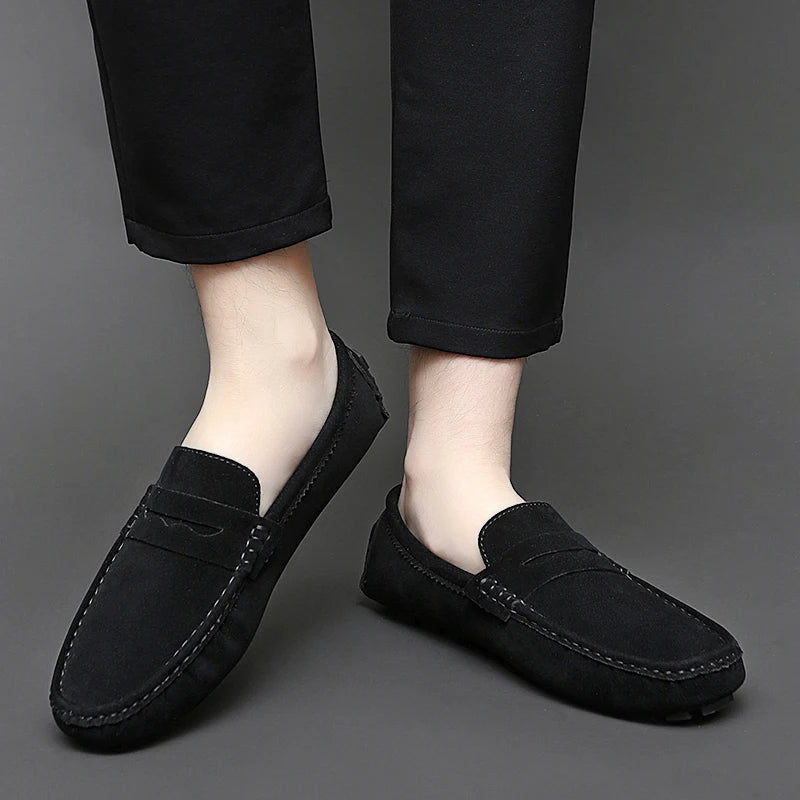 Suede Båd Loafers