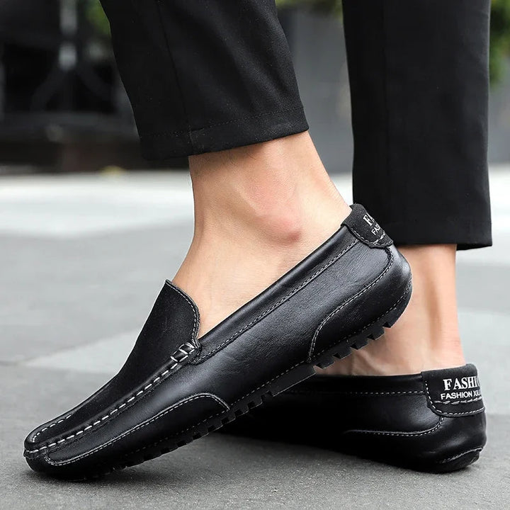 Vintage Læder Loafers