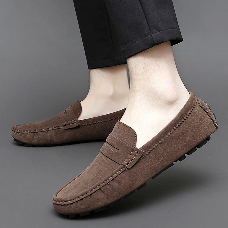 Suede Båd Loafers