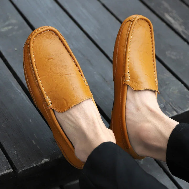 Vintage Læder Loafers