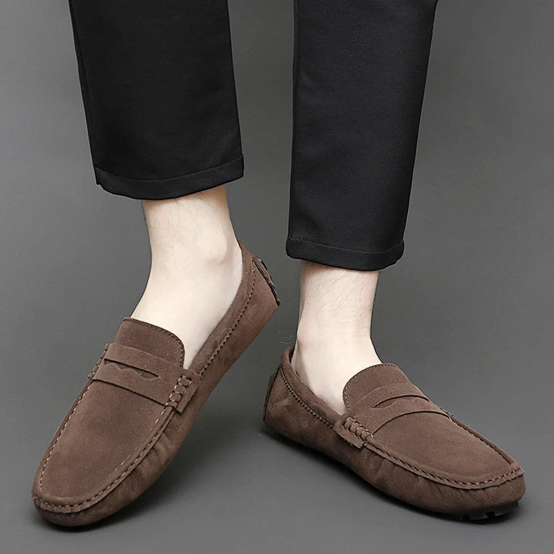 Suede Båd Loafers