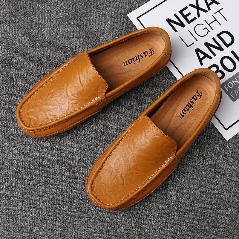 Vintage Læder Loafers