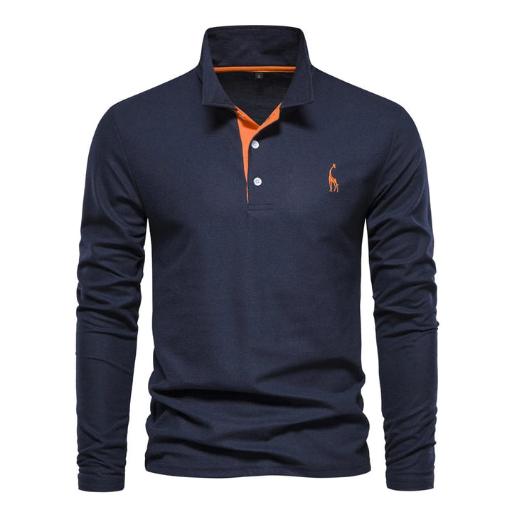 Casual Langærmet Polo Shirt