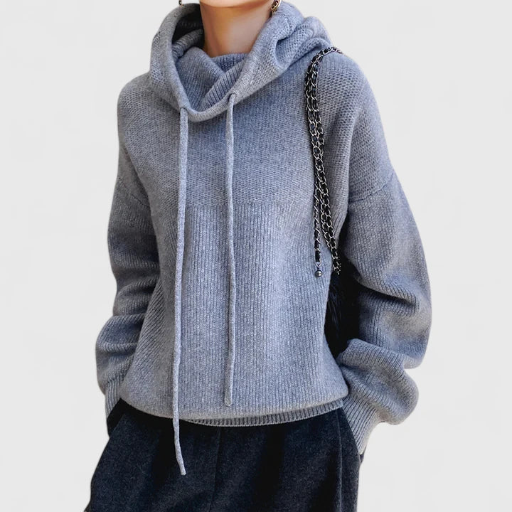 Jeanne | Komfortabel Strikket Hættebluse