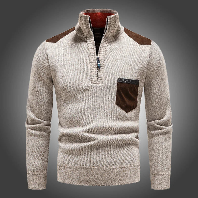 Uld Zip Sweater
