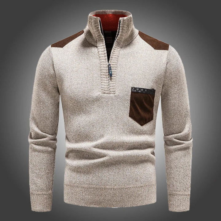 Uld Zip Sweater