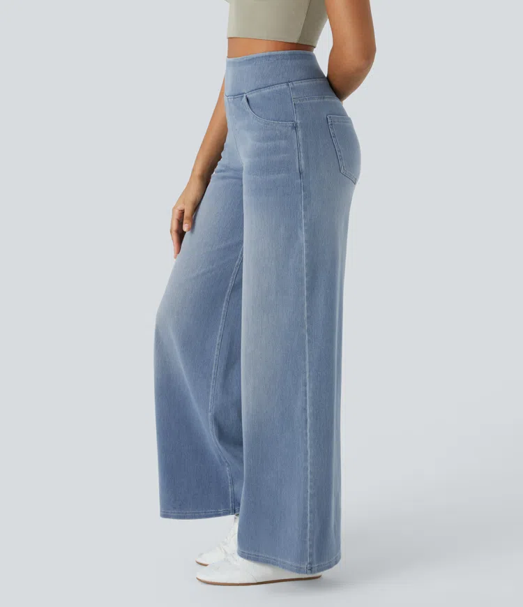 Komfortable jeans med høj talje