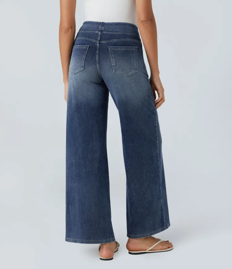 Komfortable jeans med høj talje