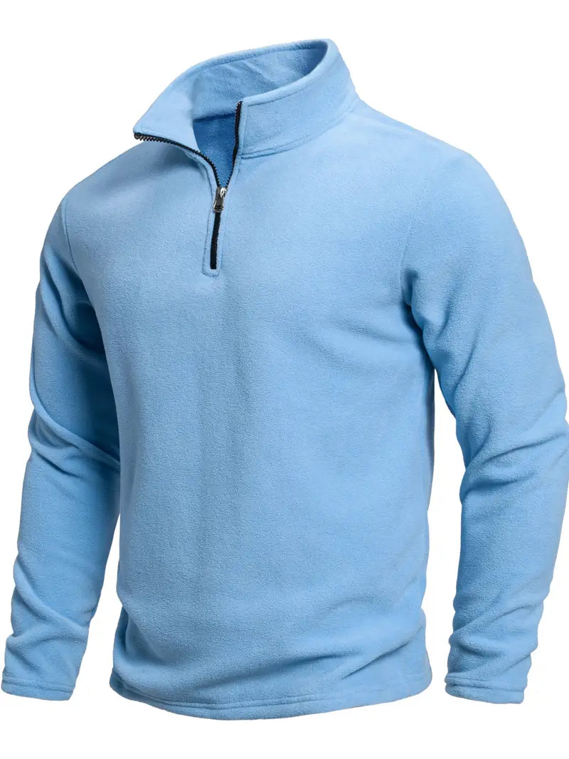 Langærmet Zip Sweater