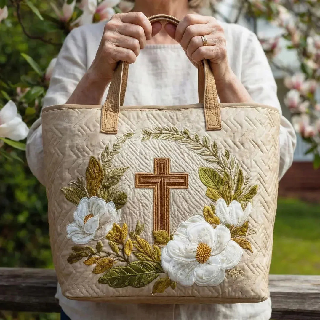 Håndlavet Taske | Blomsterkors