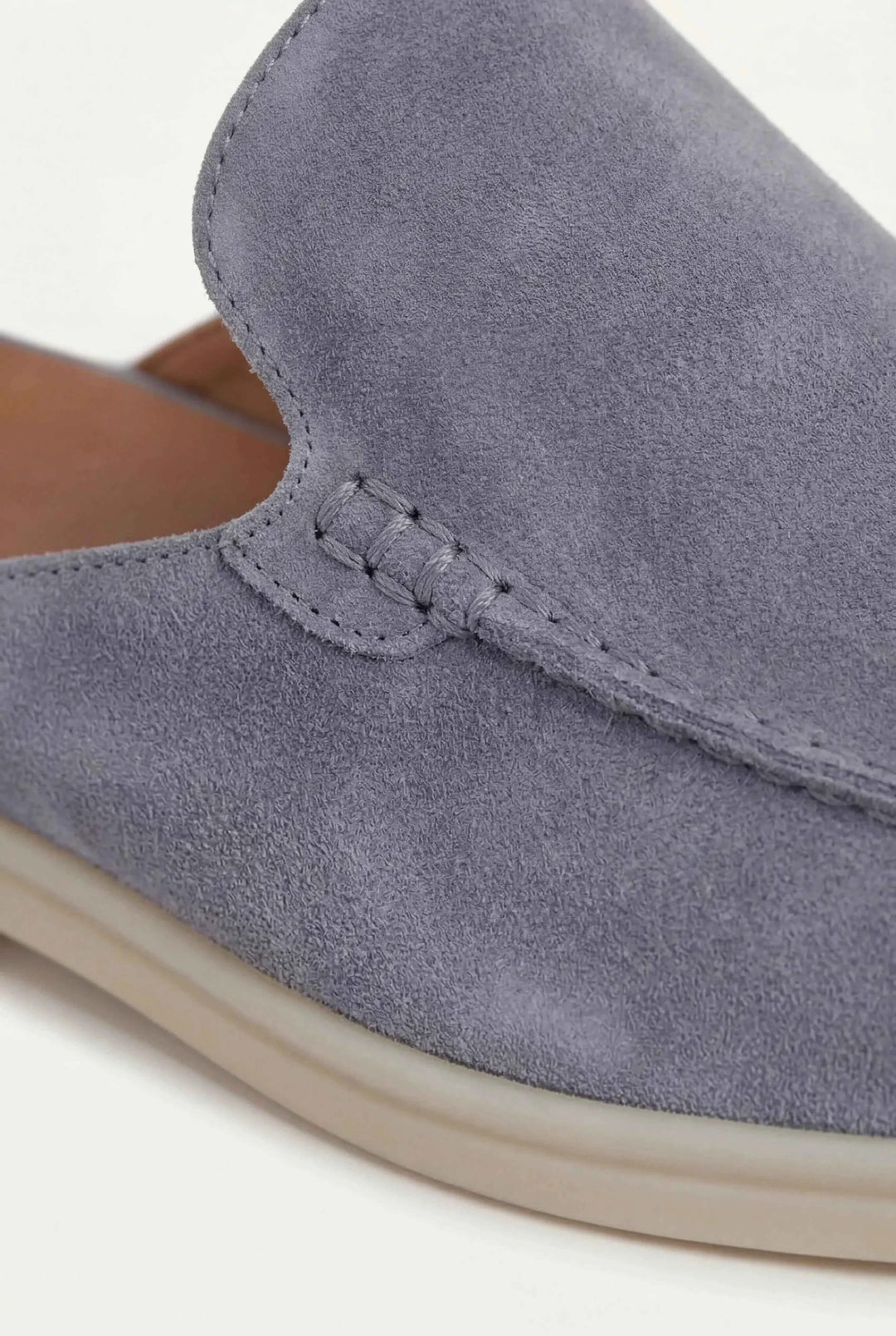 Mule Yacht i Suède Blu Baby