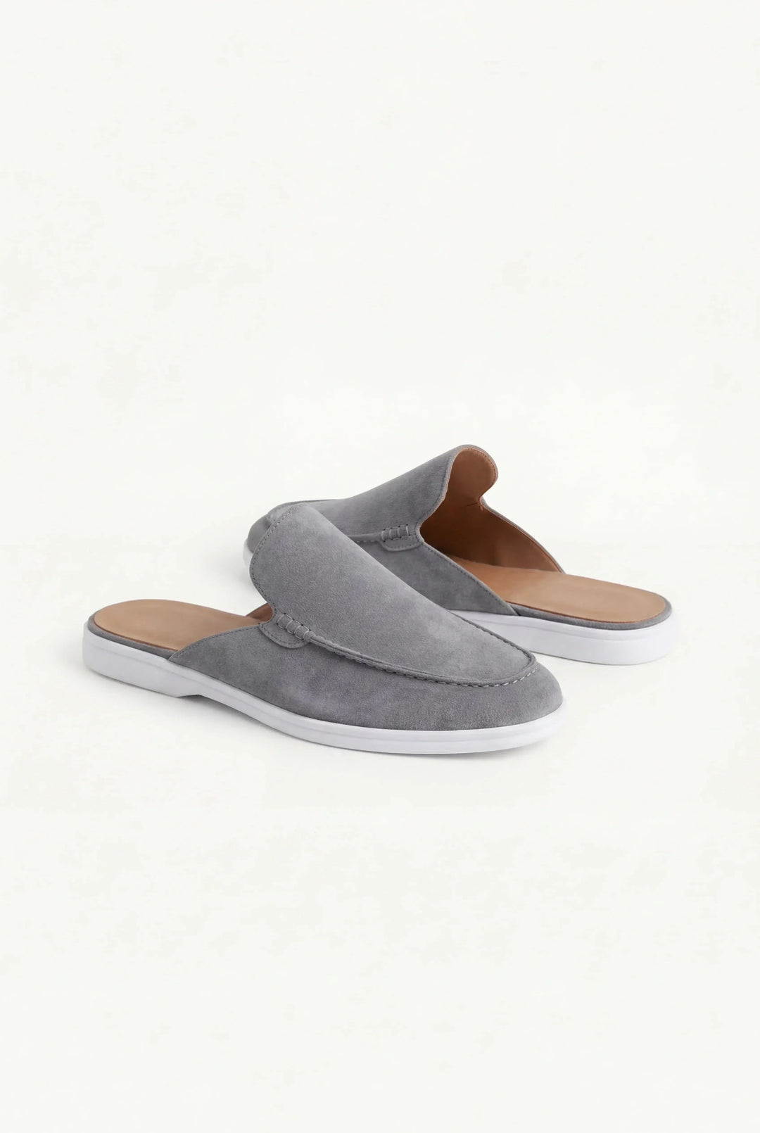 Mule Yacht i Grå Suede
