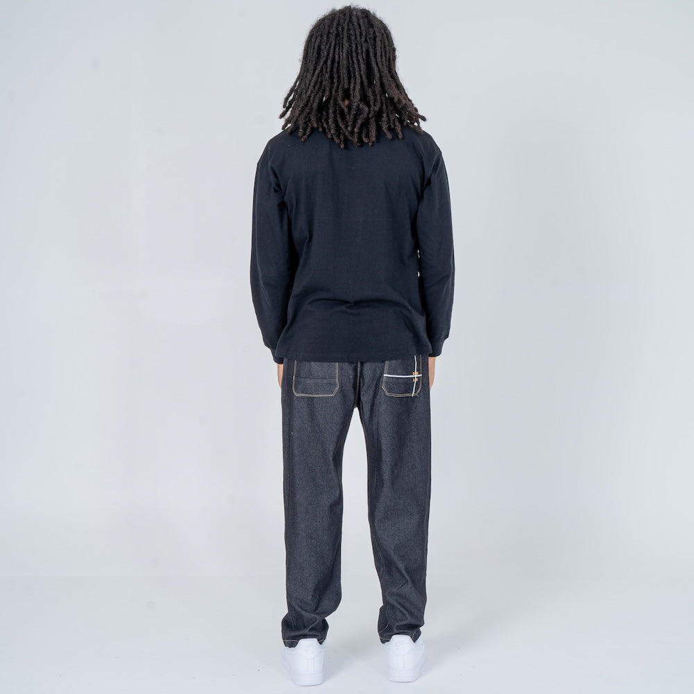 Ikki - Denim komfortbukser