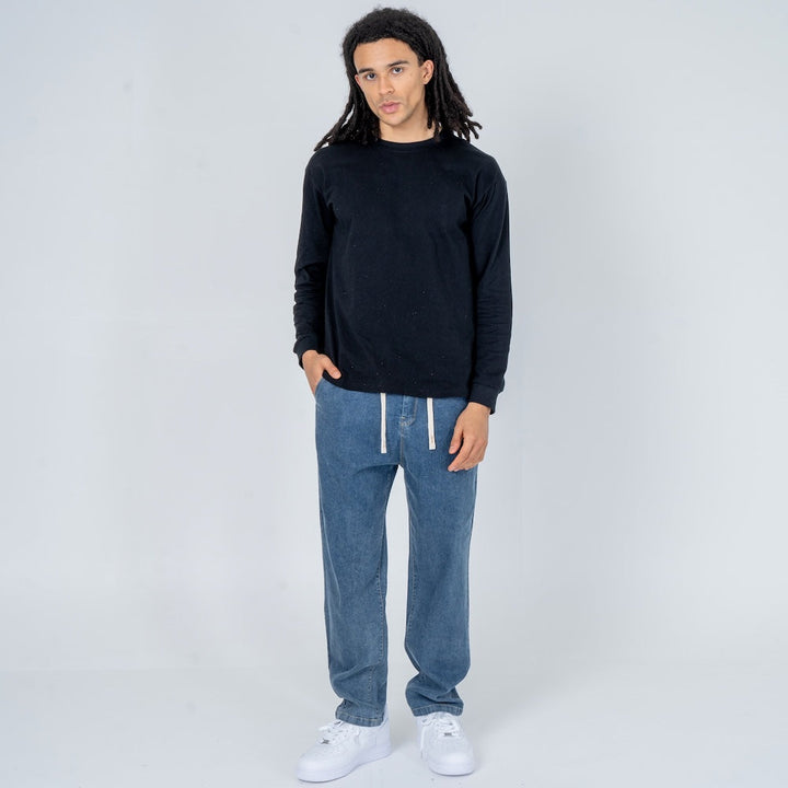 Ikki - Denim komfortbukser
