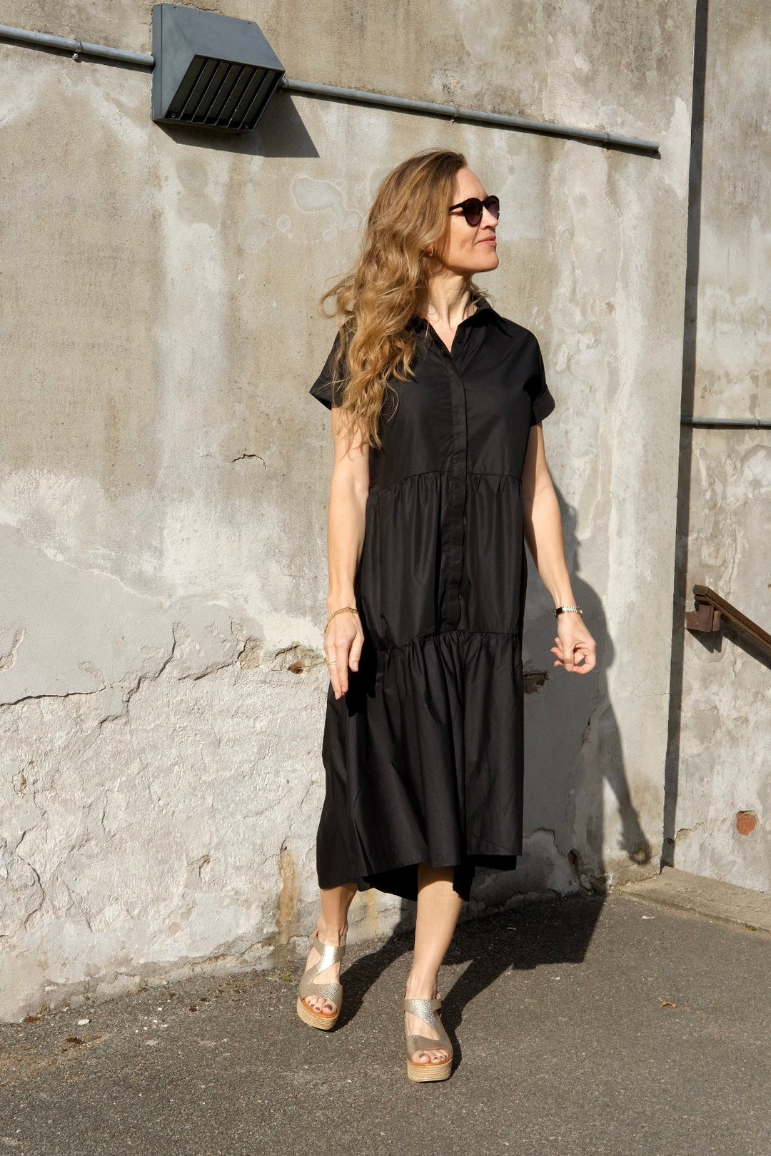 Ilona Shirt Dress | Sort | Kjole fra Liberté