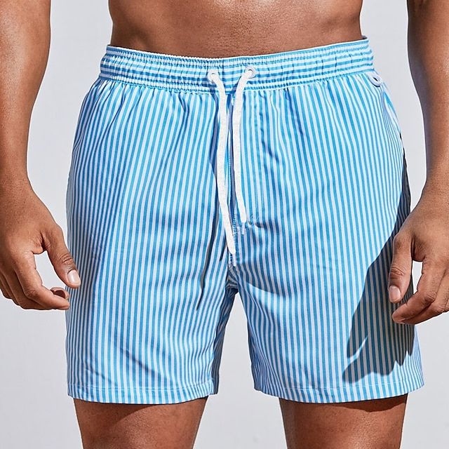 Casual Stribede Badebukser