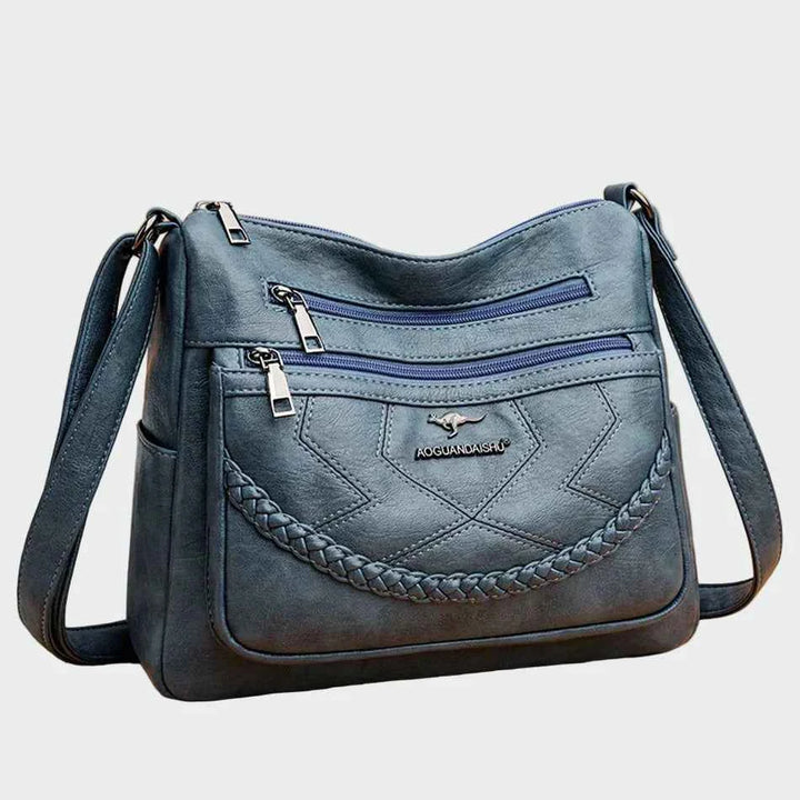 Elegant læder skuldertaske
