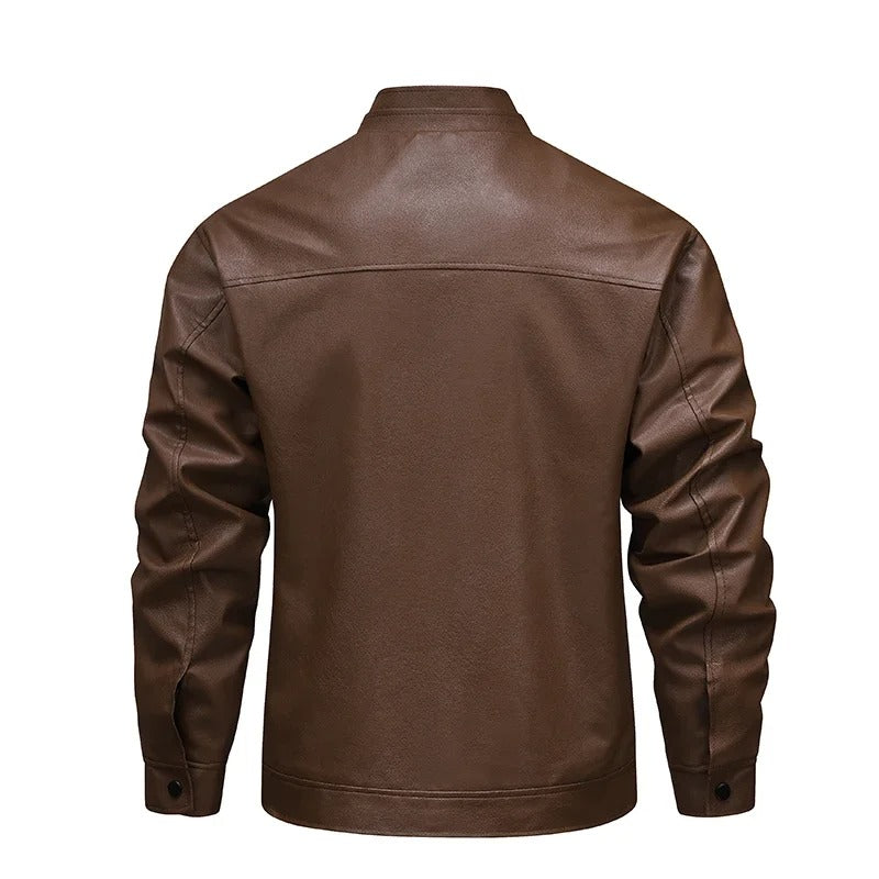 Vintage Fleece Fodret Læderjakke