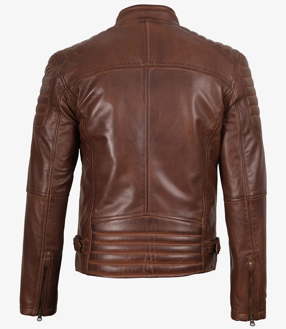 Viktor Brun Cafe Racer Læderjakke