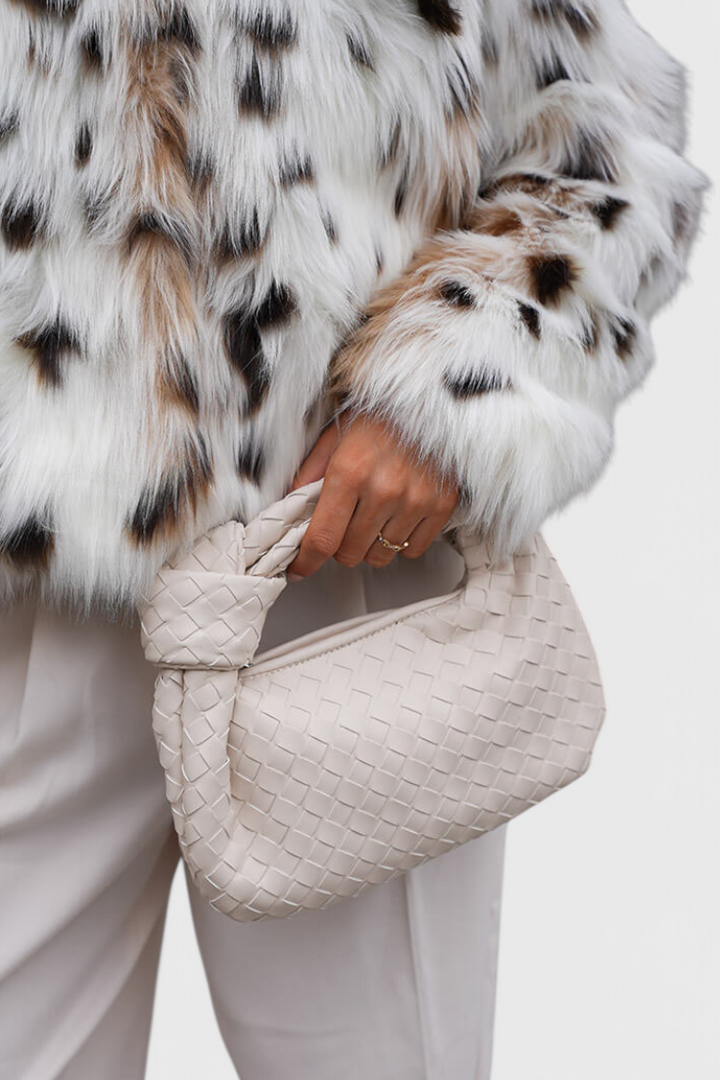 Sage Sac Satchel Mini Tissé
