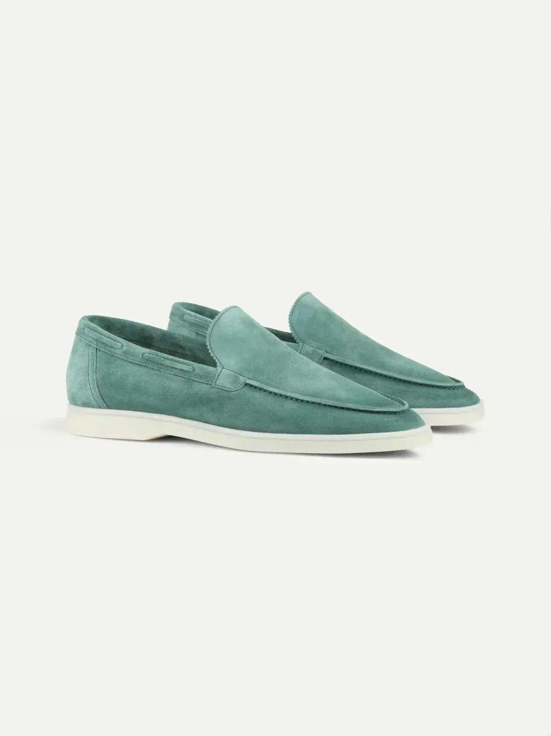 Mocassino Klassisk i Blå Suede