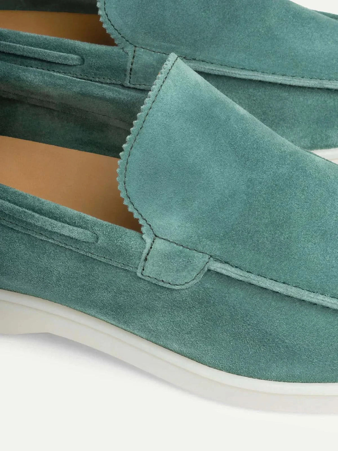 Mocassino Klassisk i Blå Suede