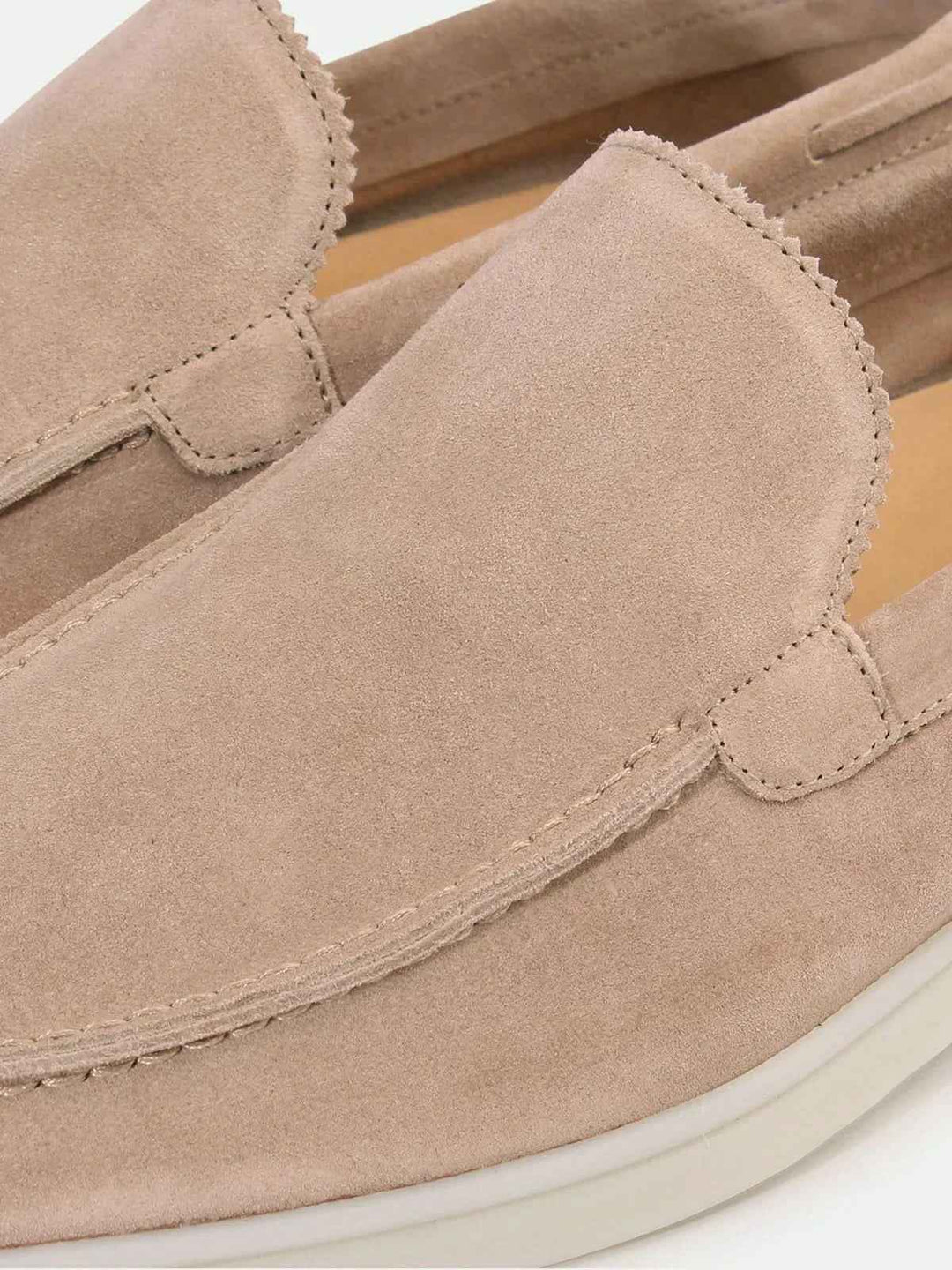 Klassisk Mokkasine i Beige Sæd