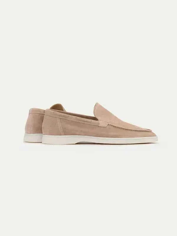 Klassisk Mokkasine i Beige Sæd