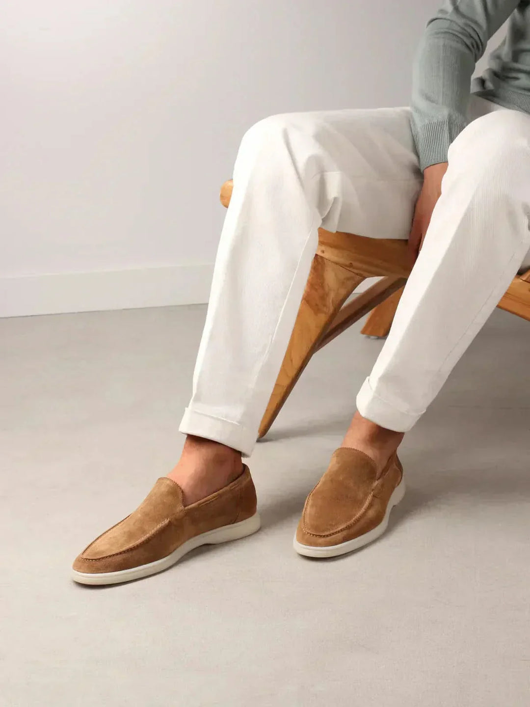 Mocassino Klassisk i Suede Ørken