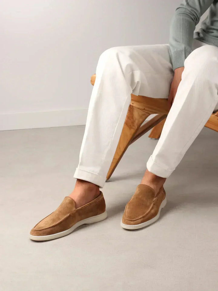 Mocassino Klassisk i Suede Ørken