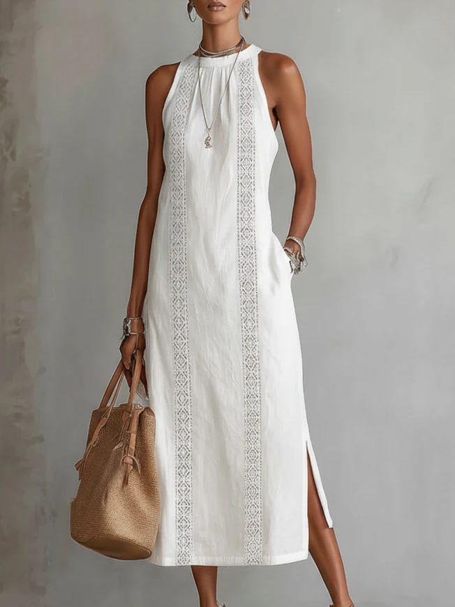 Chloe | Elegant Sommer Midi Kjole