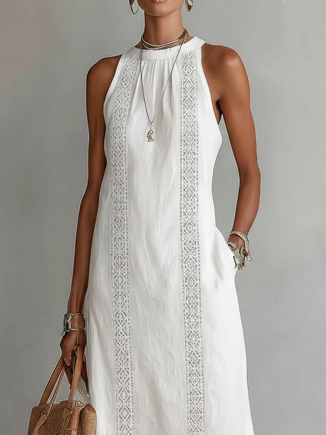Chloe | Elegant Sommer Midi Kjole