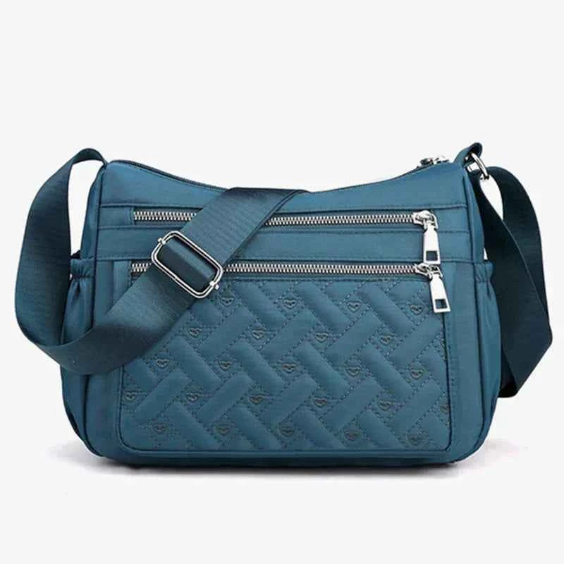Elegant nylon skuldertaske