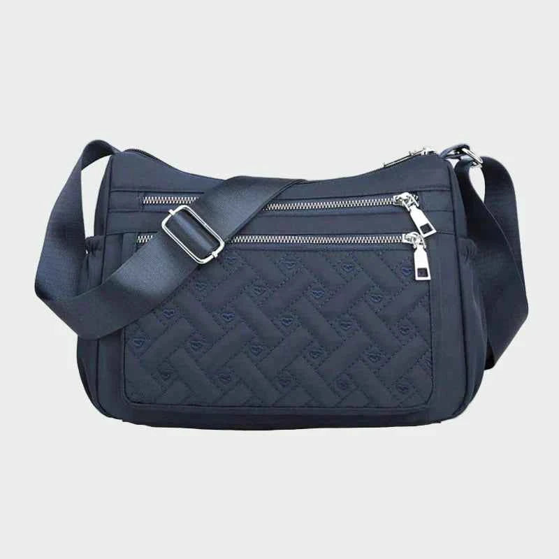 Elegant nylon skuldertaske