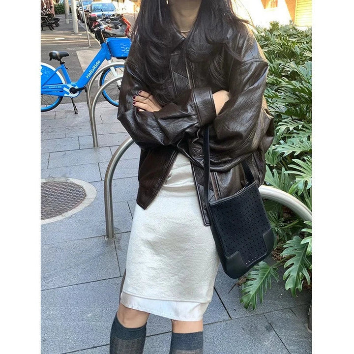 Leather jacket