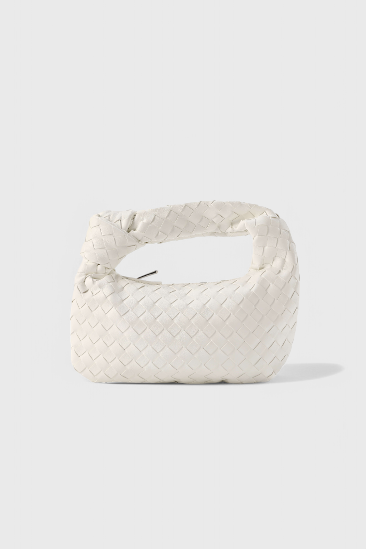 Sage Sac Satchel Mini Tissé