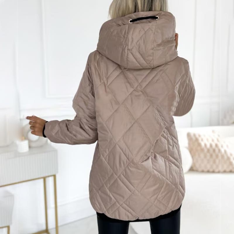 Elegant Vinterparka med Garanteret Varme og Feminint Snit til Hverdagsbrug