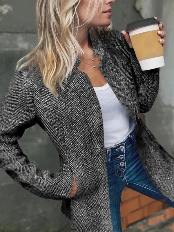 Casual Frakke med Elegant Snit og Daglig Komfort til Alsidige Looks