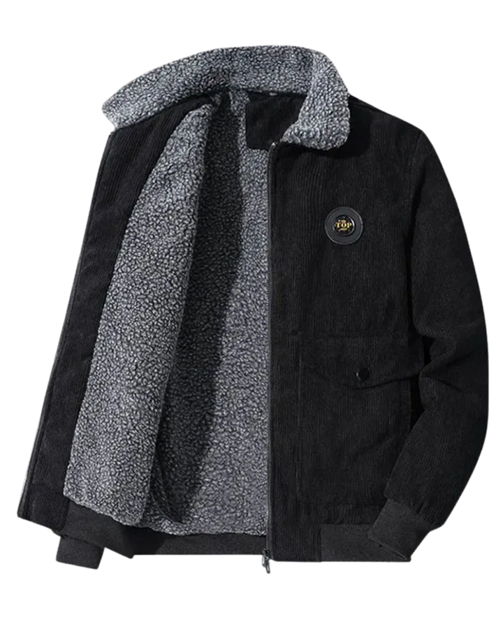 Elegant Fleeceforet Corduroy Jakke