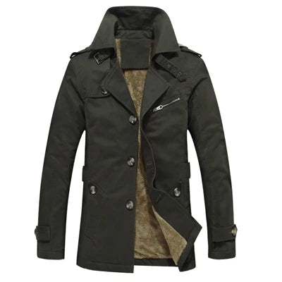 Elegant quiltet trenchcoat