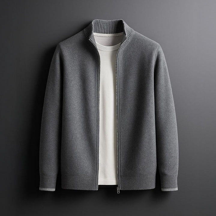 Cas – Feine Zip Strickjacke