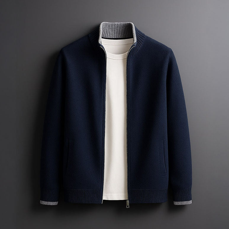Cas – Feine Zip Strickjacke
